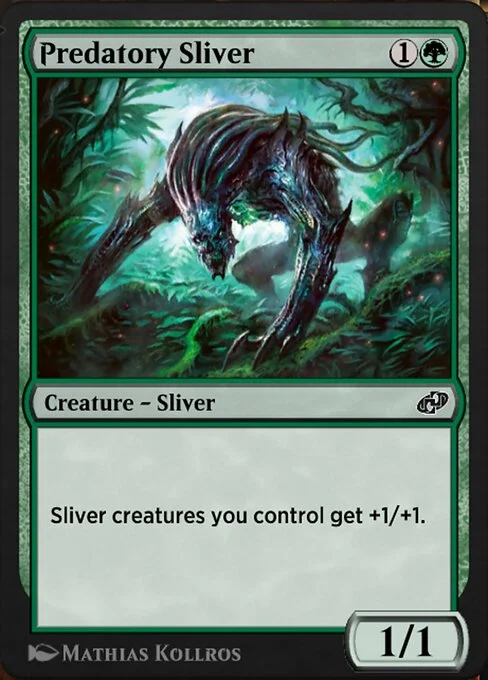 Predatory Sliver, carta Magic di tipo Creature — Sliver illustrata da Mathias Kollros