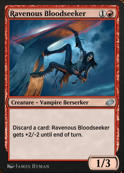 Ravenous Bloodseeker, carta Magic di tipo Creature — Vampire Berserker illustrata da James Ryman