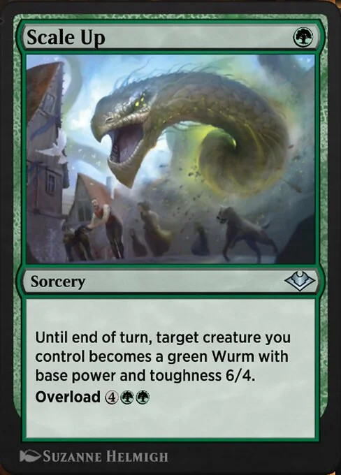 Scale Up, carta Magic di tipo Sorcery illustrata da Suzanne Helmigh