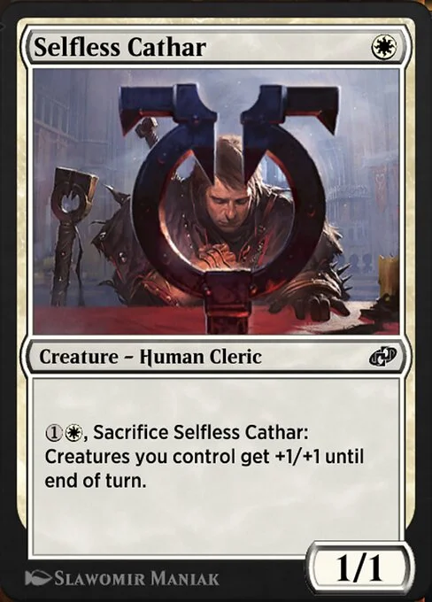 Selfless Cathar, carta Magic di tipo Creature — Human Cleric illustrata da Slawomir Maniak