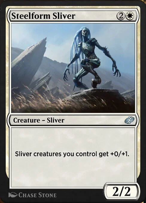 Steelform Sliver, carta Magic di tipo Creature — Sliver illustrata da Chase Stone