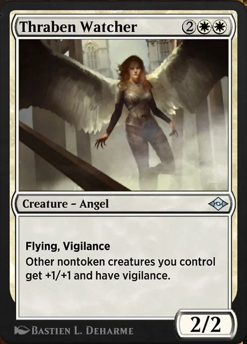 Thraben Watcher, carta Magic di tipo Creature — Angel illustrata da Bastien L. Deharme