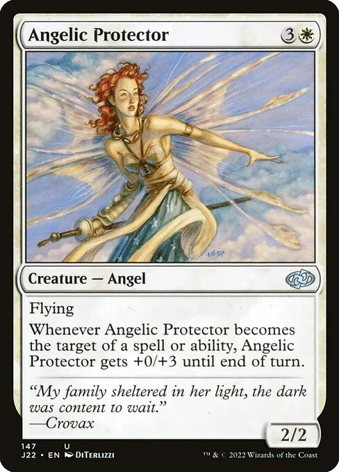 Angelic Protector, carta Magic di tipo Creature — Angel illustrata da DiTerlizzi