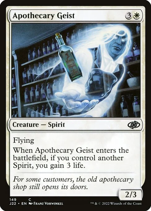 Apothecary Geist, carta Magic di tipo Creature — Spirit illustrata da Franz Vohwinkel