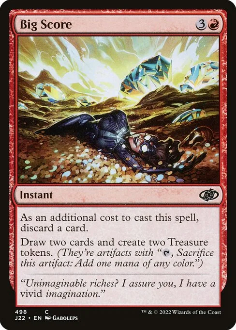 Big Score, carta Magic di tipo Instant illustrata da Gaboleps