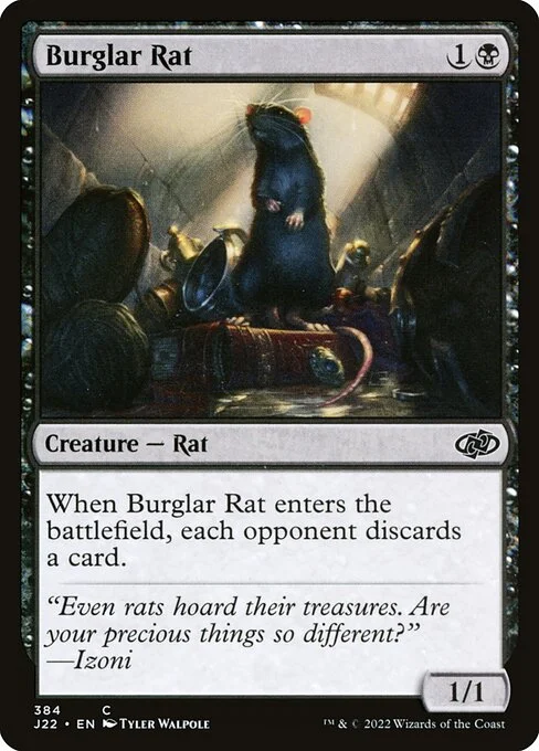 Burglar Rat, carta Magic di tipo Creature — Rat illustrata da Tyler Walpole