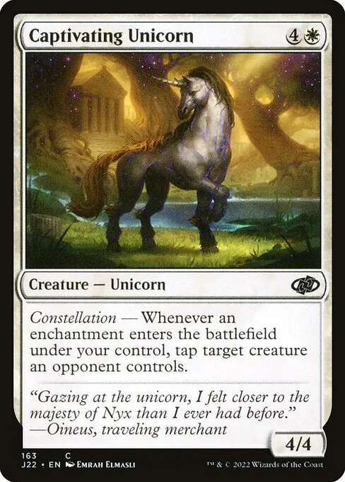 Captivating Unicorn, carta Magic di tipo Creature — Unicorn illustrata da Emrah Elmasli