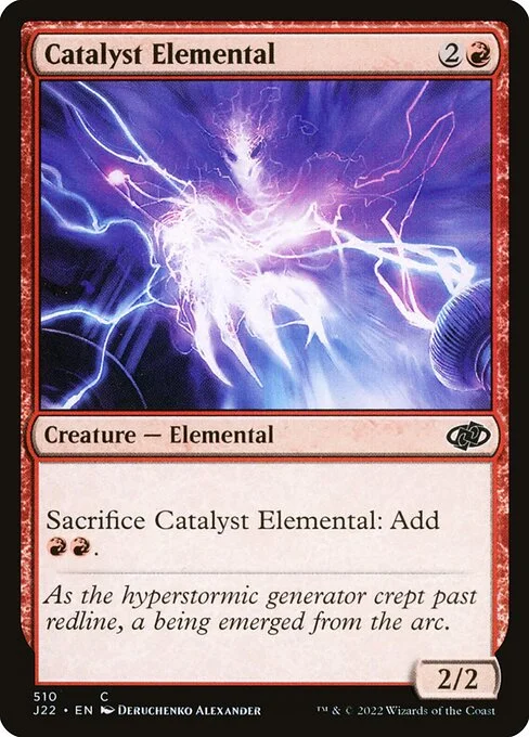 Catalyst Elemental, carta Magic di tipo Creature — Elemental illustrata da Deruchenko Alexander