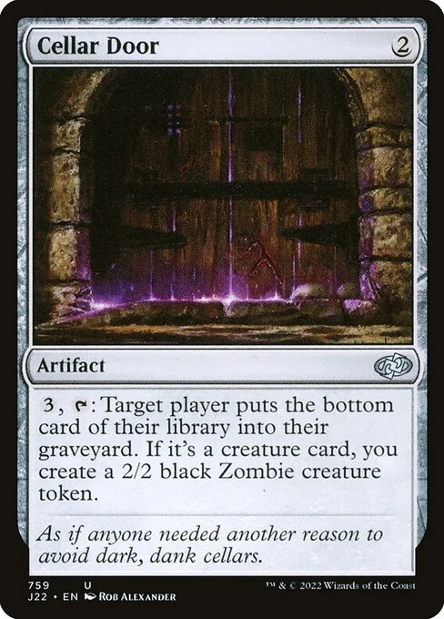 Cellar Door, carta Magic di tipo Artifact illustrata da Rob Alexander
