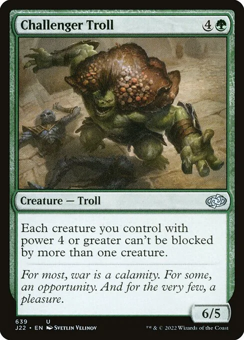 Challenger Troll, carta Magic di tipo Creature — Troll illustrata da Svetlin Velinov