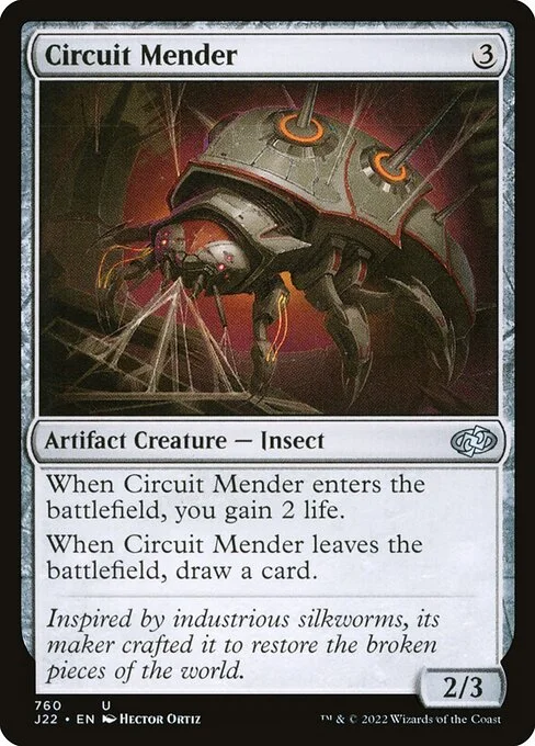 Circuit Mender, carta Magic di tipo Artifact Creature — Insect illustrata da Hector Ortiz