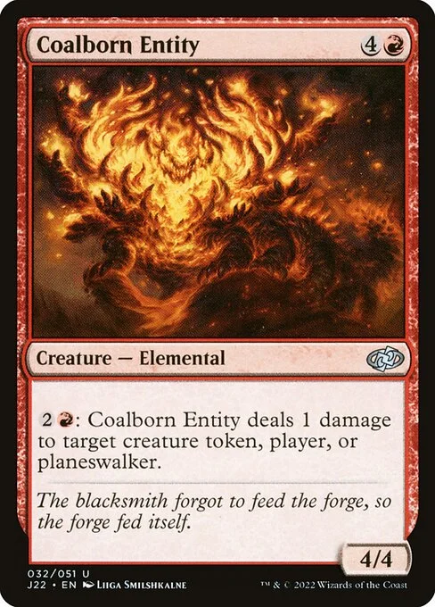 Coalborn Entity, carta Magic di tipo Creature — Elemental illustrata da Liiga Smilshkalne
