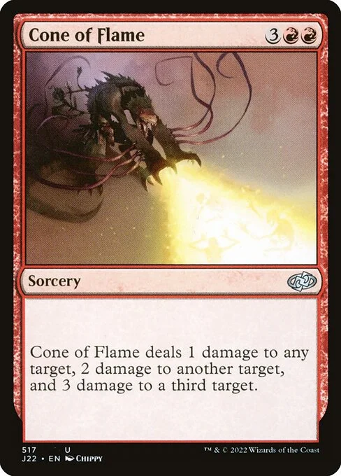 Cone of Flame, carta Magic di tipo Sorcery illustrata da Chippy