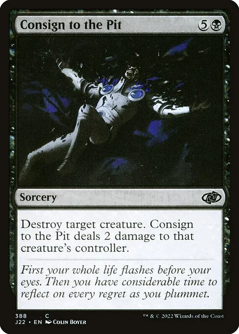 Consign to the Pit, carta Magic di tipo Sorcery illustrata da Colin Boyer