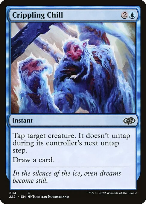 Crippling Chill, carta Magic di tipo Instant illustrata da Torstein Nordstrand