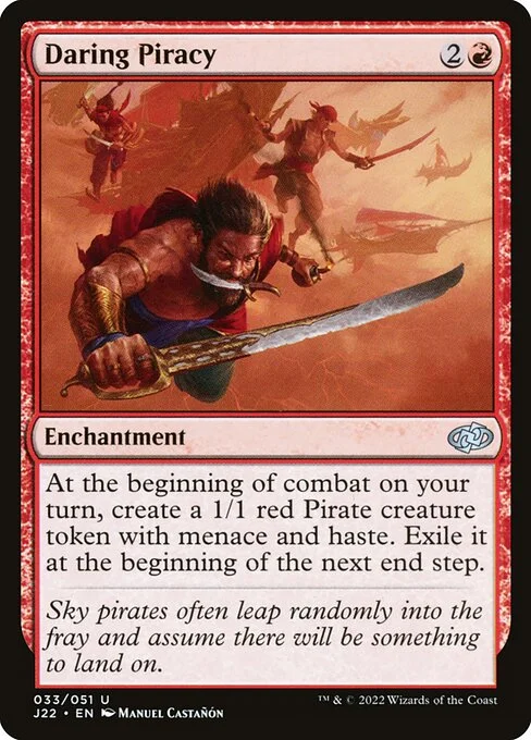 Daring Piracy, carta Magic di tipo Enchantment illustrata da Manuel Castañón