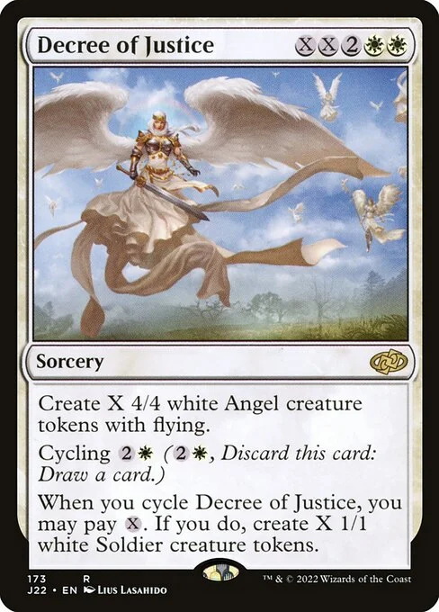 Decree of Justice, carta Magic di tipo Sorcery illustrata da Lius Lasahido