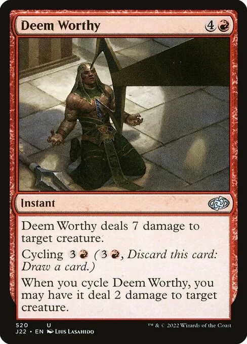 Deem Worthy, carta Magic di tipo Instant illustrata da Lius Lasahido