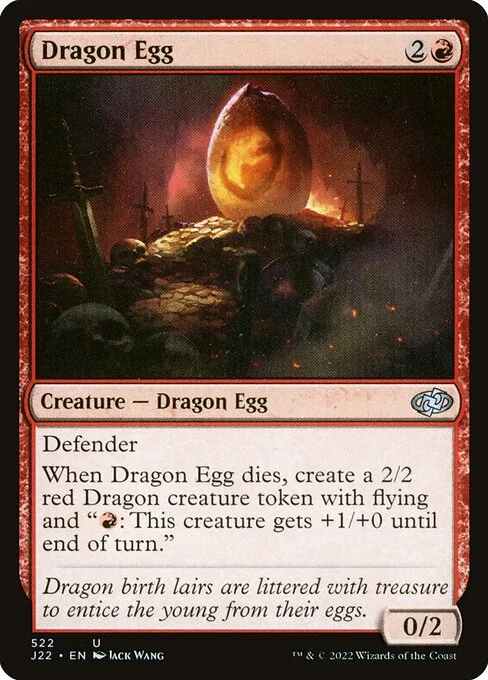 Dragon Egg, carta Magic di tipo Creature — Dragon Egg illustrata da Jack Wang