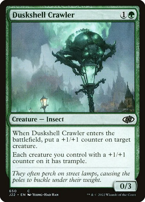 Duskshell Crawler, carta Magic di tipo Creature — Insect illustrata da Yeong-Hao Han
