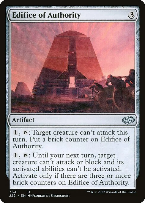 Edifice of Authority, carta Magic di tipo Artifact illustrata da Florian de Gesincourt