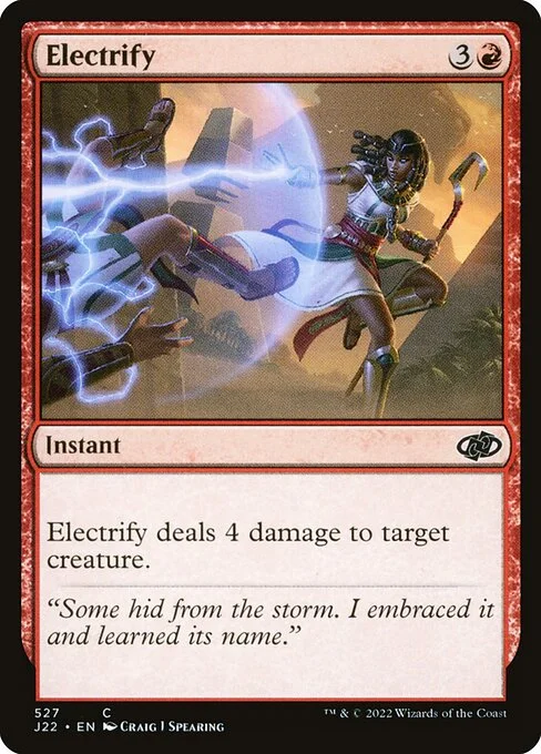 Electrify, carta Magic di tipo Instant illustrata da Craig J Spearing