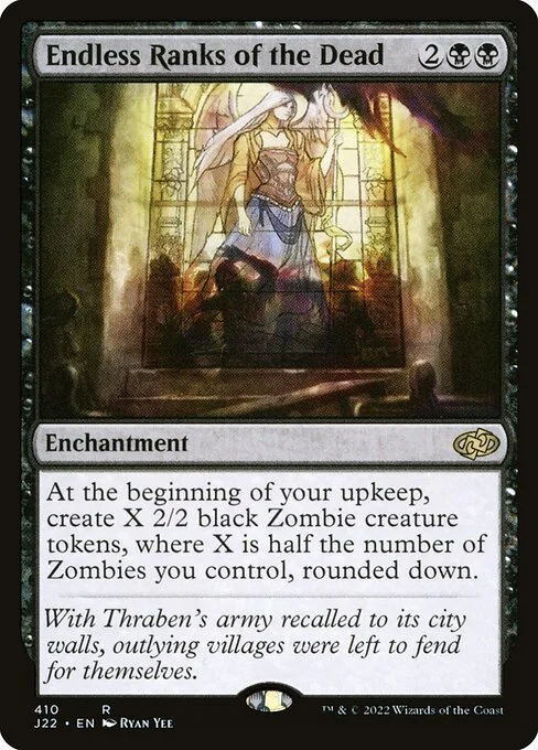 Endless Ranks of the Dead, carta Magic di tipo Enchantment illustrata da Ryan Yee