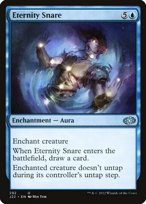 Eternity Snare, carta Magic di tipo Enchantment — Aura illustrata da Min Yum