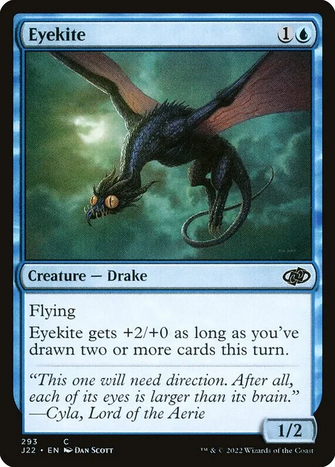 Eyekite, carta Magic di tipo Creature — Drake illustrata da Dan Murayama Scott