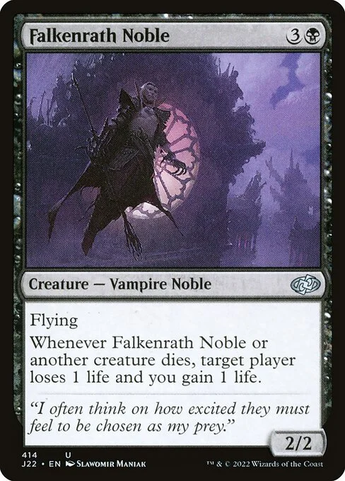 Falkenrath Noble, carta Magic di tipo Creature — Vampire Noble illustrata da Slawomir Maniak