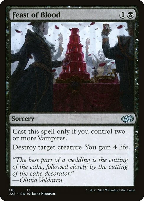 Feast of Blood, carta Magic di tipo Sorcery illustrata da Irina Nordsol