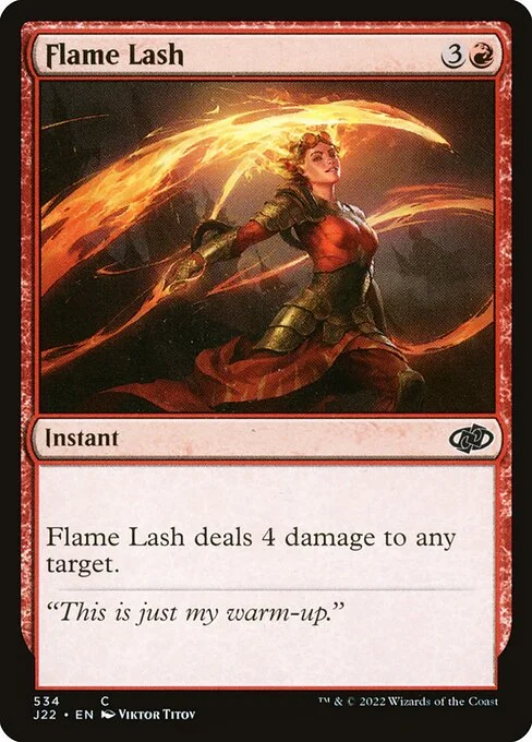 Flame Lash, carta Magic di tipo Instant illustrata da Viktor Titov
