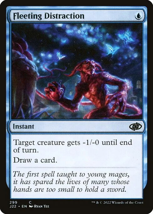 Fleeting Distraction, carta Magic di tipo Instant illustrata da Ryan Yee
