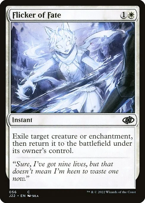 Flicker of Fate, carta Magic di tipo Instant illustrata da Sila
