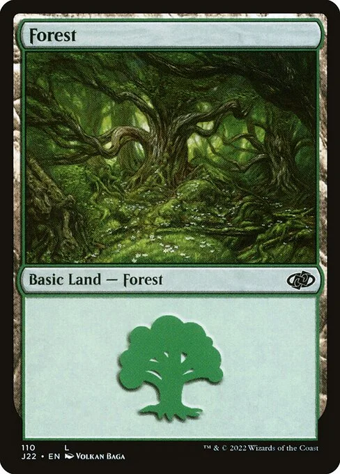 Forest, carta Magic di tipo Basic Land — Forest illustrata da Volkan Baǵa