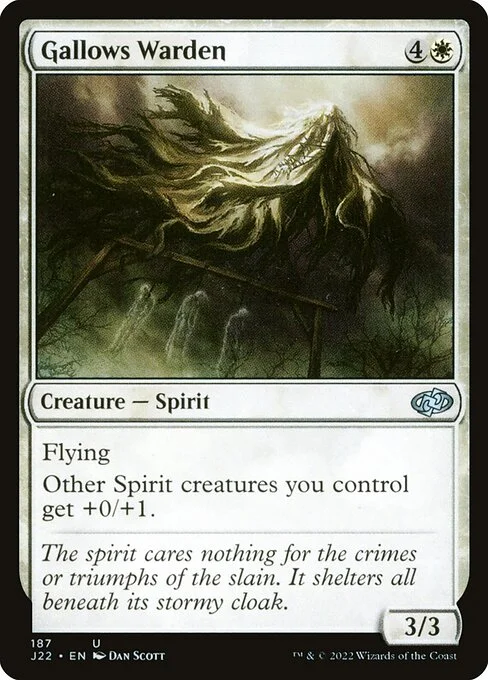 Gallows Warden, carta Magic di tipo Creature — Spirit illustrata da Dan Murayama Scott