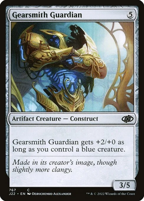 Gearsmith Guardian, carta Magic di tipo Artifact Creature — Construct illustrata da Deruchenko Alexander
