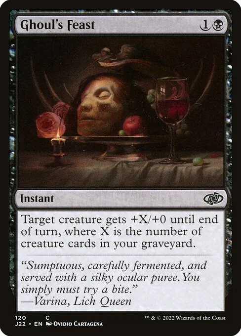 Ghoul's Feast, carta Magic di tipo Instant illustrata da Ovidio Cartagena