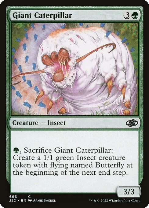 Giant Caterpillar, carta Magic di tipo Creature — Insect illustrata da Arnie Swekel