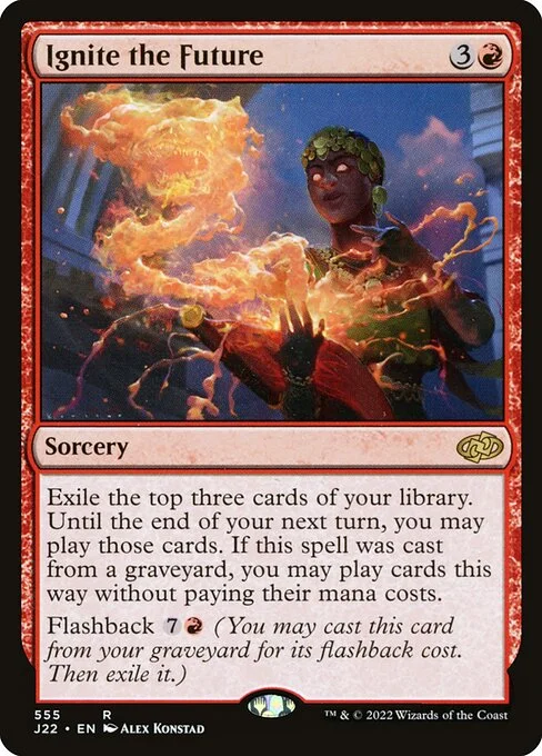 Ignite the Future, carta Magic di tipo Sorcery illustrata da Alex Konstad