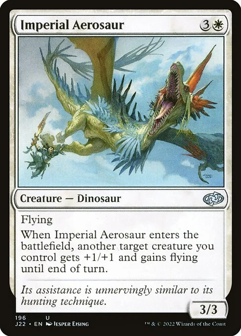 Imperial Aerosaur, carta Magic di tipo Creature — Dinosaur illustrata da Jesper Ejsing