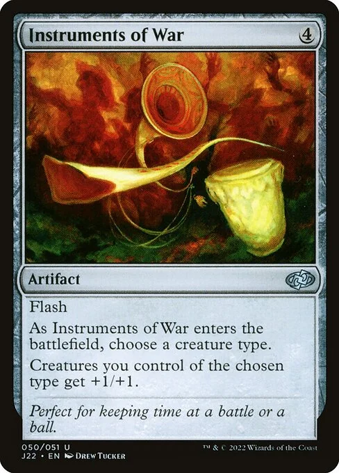 Instruments of War, carta Magic di tipo Artifact illustrata da Drew Tucker