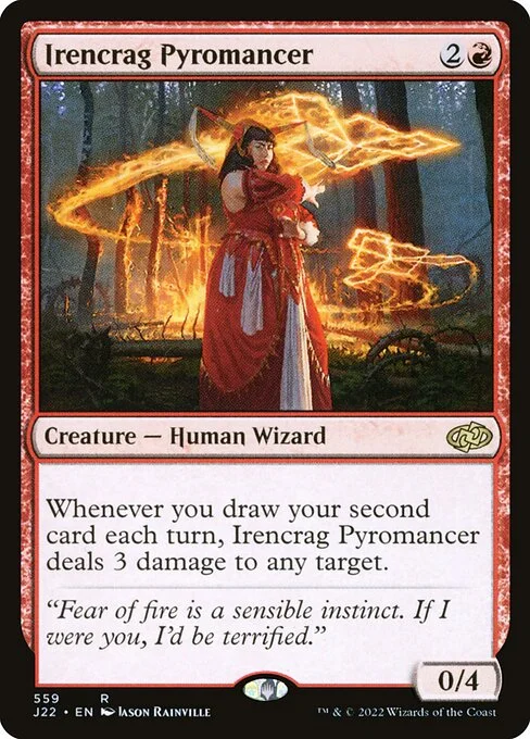 Irencrag Pyromancer, carta Magic di tipo Creature — Human Wizard illustrata da Jason Rainville