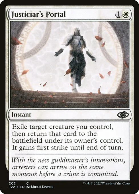 Justiciar's Portal, carta Magic di tipo Instant illustrata da Micah Epstein