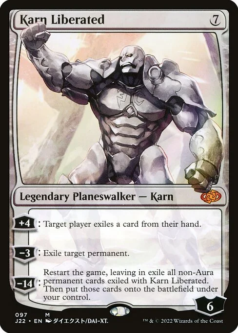 Karn Liberated, carta Magic di tipo Legendary Planeswalker — Karn illustrata da Dai-XT