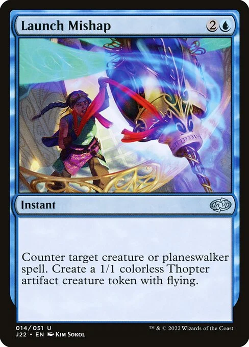Launch Mishap, carta Magic di tipo Instant illustrata da Kim Sokol