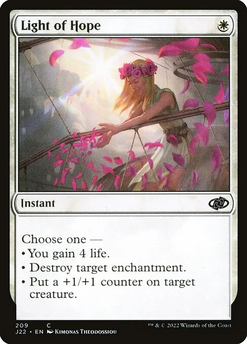 Light of Hope, carta Magic di tipo Instant illustrata da Kimonas Theodossiou