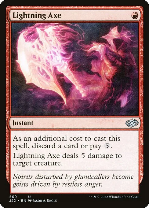 Lightning Axe, carta Magic di tipo Instant illustrata da Jason A. Engle