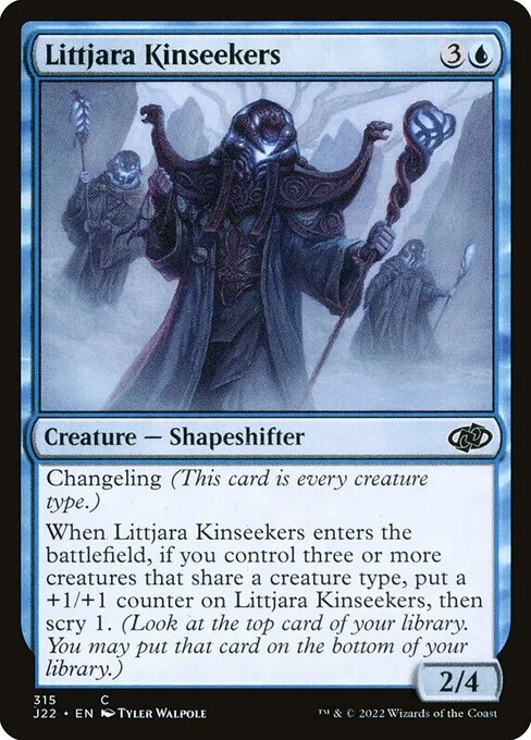 Littjara Kinseekers, carta Magic di tipo Creature — Shapeshifter illustrata da Tyler Walpole