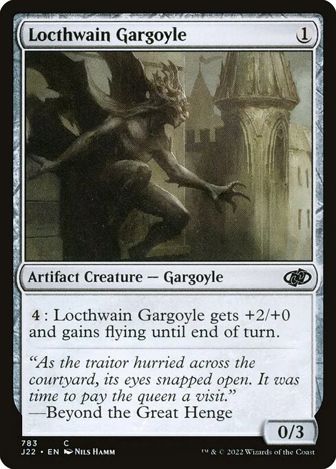 Locthwain Gargoyle, carta Magic di tipo Artifact Creature — Gargoyle illustrata da Nils Hamm